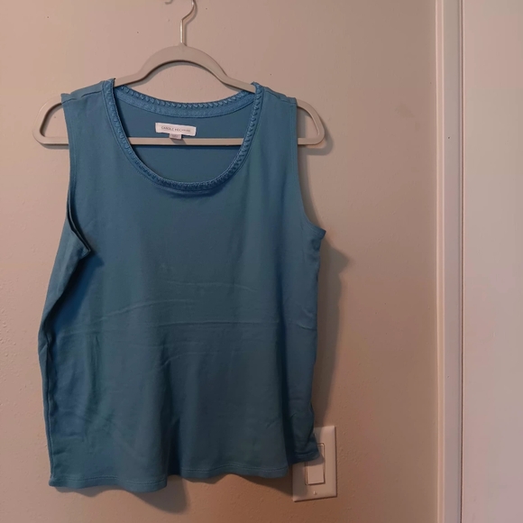 Carole Hochman Sleeveless Blue Tank Top - Picture 7 of 8